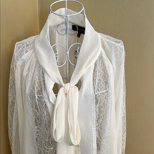 Elegant White Lace Blouse